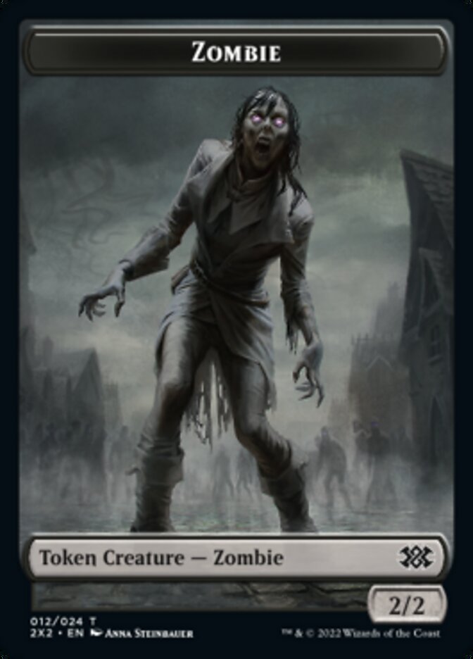 Zombie // Vampire Double-Sided Token [Double Masters 2022 Tokens] | GrognardGamesBatavia