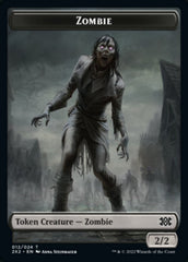 Zombie // Knight Double-Sided Token [Double Masters 2022 Tokens] | GrognardGamesBatavia