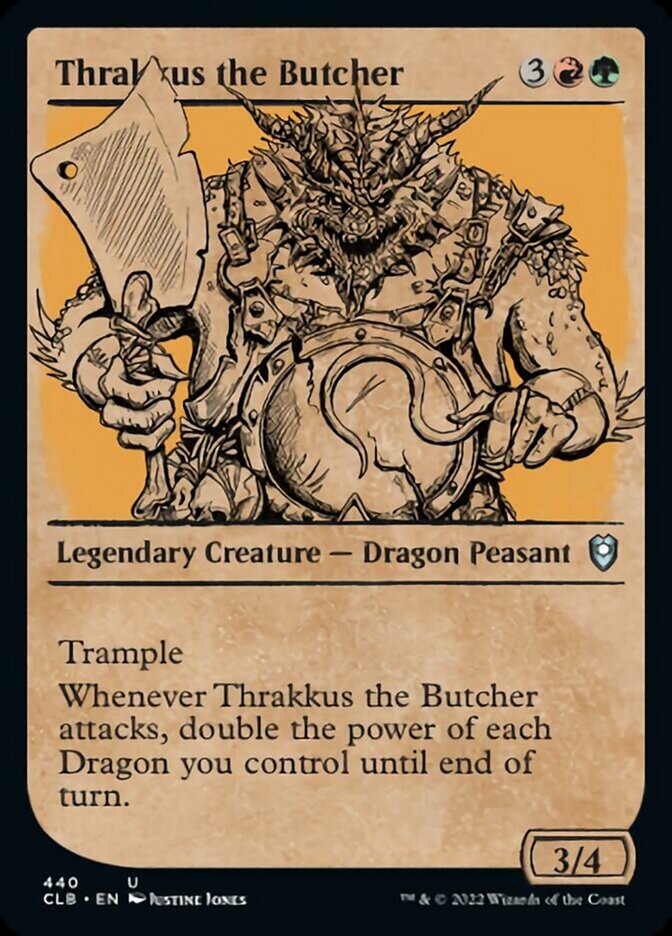 Thrakkus the Butcher (Showcase) [Commander Legends: Battle for Baldur's Gate] | GrognardGamesBatavia