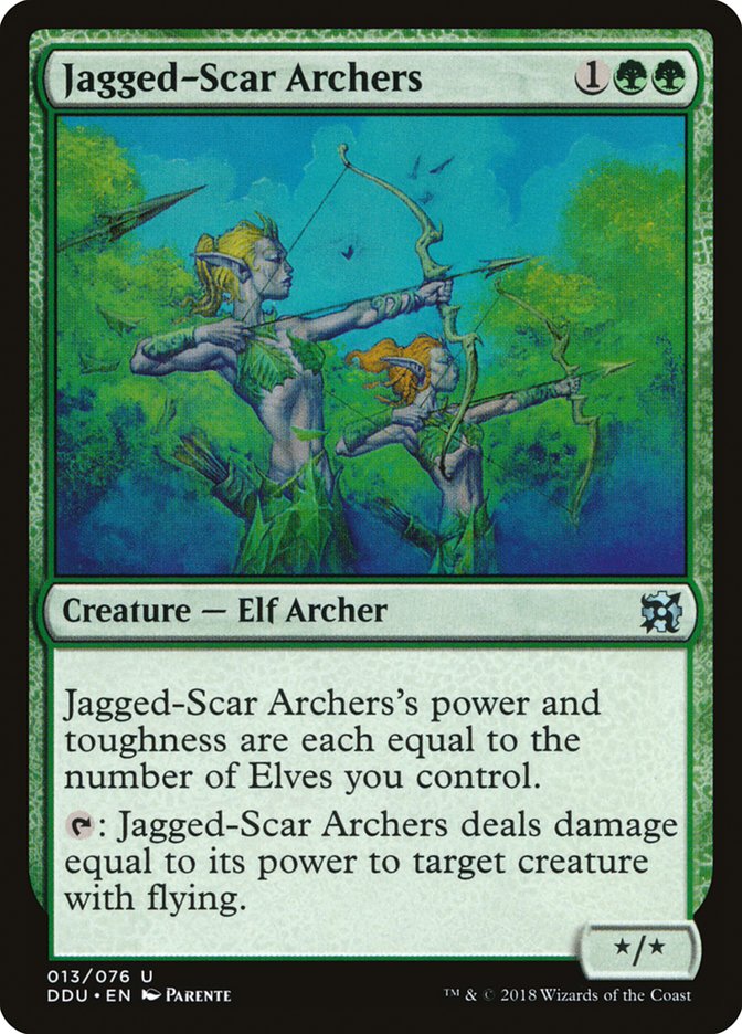 Jagged-Scar Archers [Duel Decks: Elves vs. Inventors] | GrognardGamesBatavia