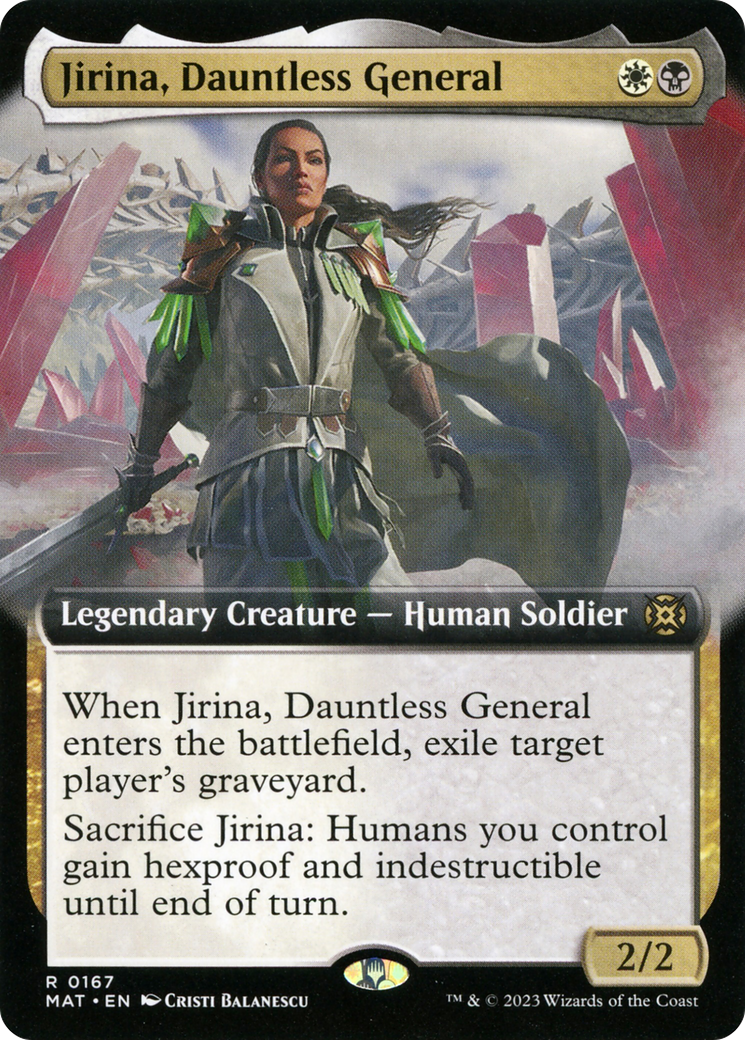 Jirina, Dauntless General (Extended Art) [March of the Machine: The Aftermath] | GrognardGamesBatavia