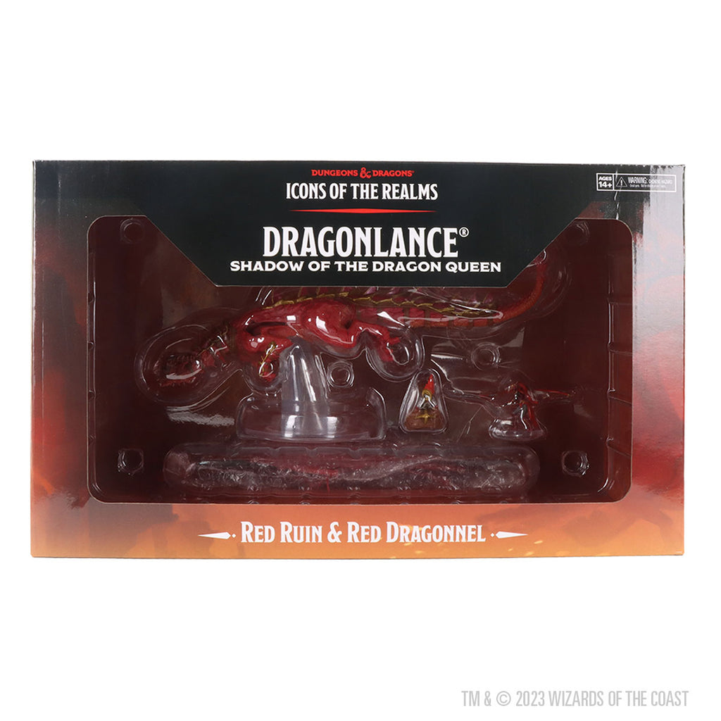 D&D ICONS OF THE REALMS: DRAGONLANCE - RED RUIN & RED DRAGONNEL | GrognardGamesBatavia