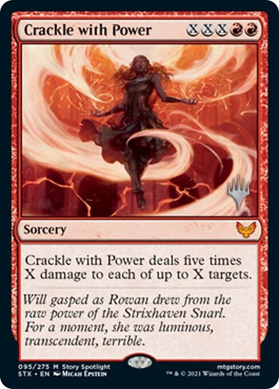Crackle with Power (Promo Pack) [Strixhaven: School of Mages Promos] | GrognardGamesBatavia