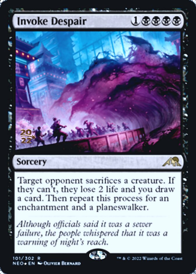 Invoke Despair [Kamigawa: Neon Dynasty Prerelease Promos] | GrognardGamesBatavia