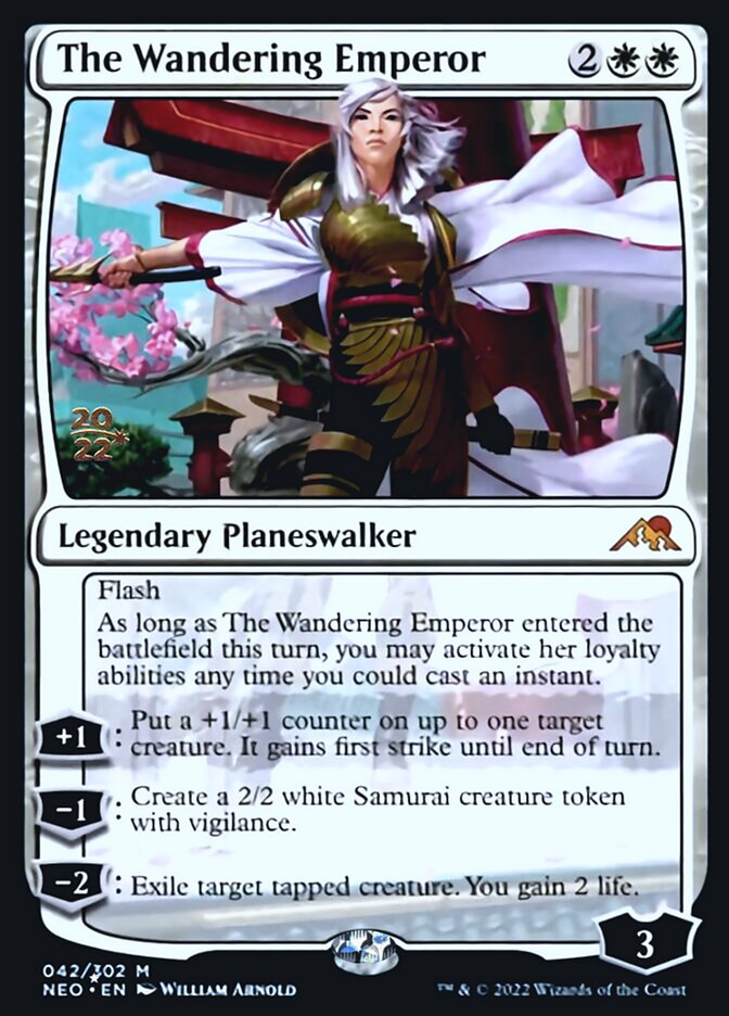 The Wandering Emperor [Kamigawa: Neon Dynasty Prerelease Promos] | GrognardGamesBatavia