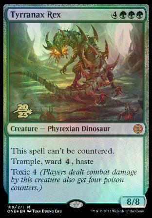 Tyrranax Rex [Phyrexia: All Will Be One Prerelease Promos] | GrognardGamesBatavia