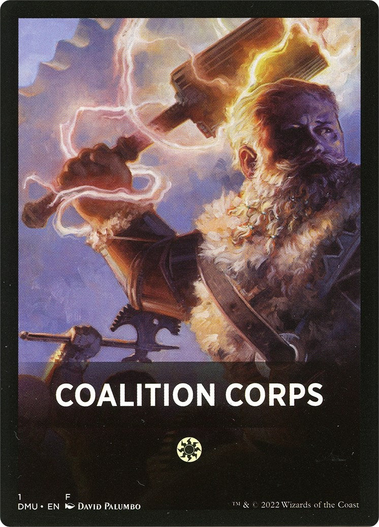 Coalition Corps Theme Card [Dominaria United Tokens] | GrognardGamesBatavia