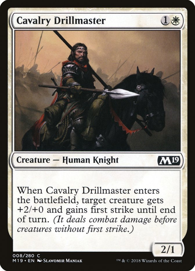 Cavalry Drillmaster [Core Set 2019] | GrognardGamesBatavia