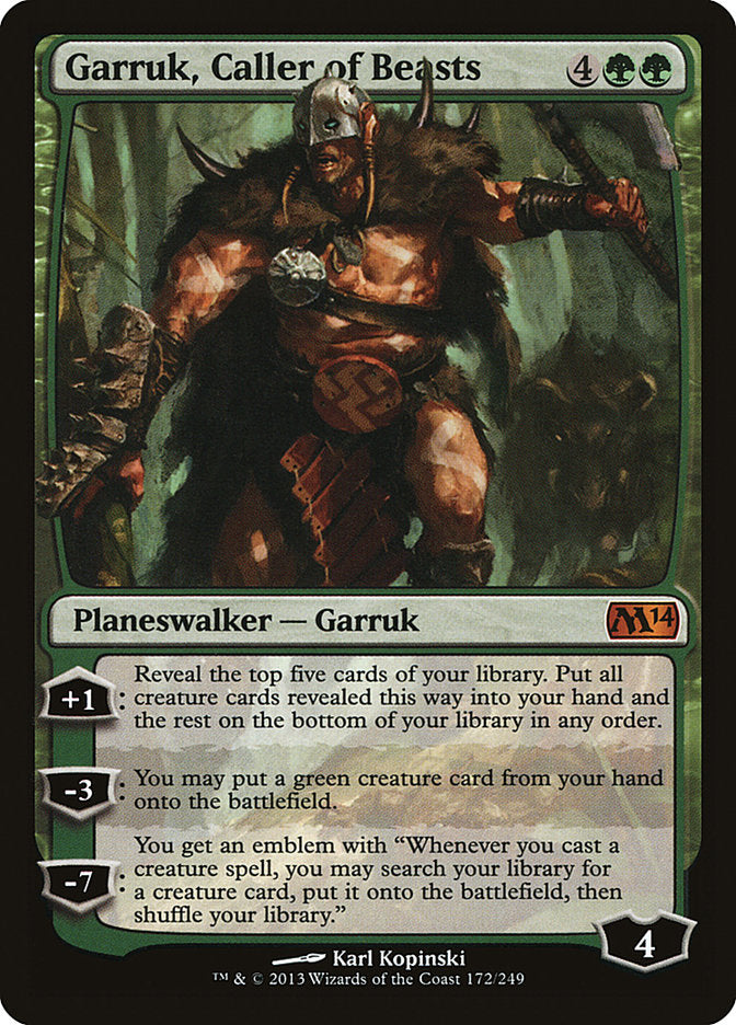 Garruk, Caller of Beasts [Magic 2014] | GrognardGamesBatavia