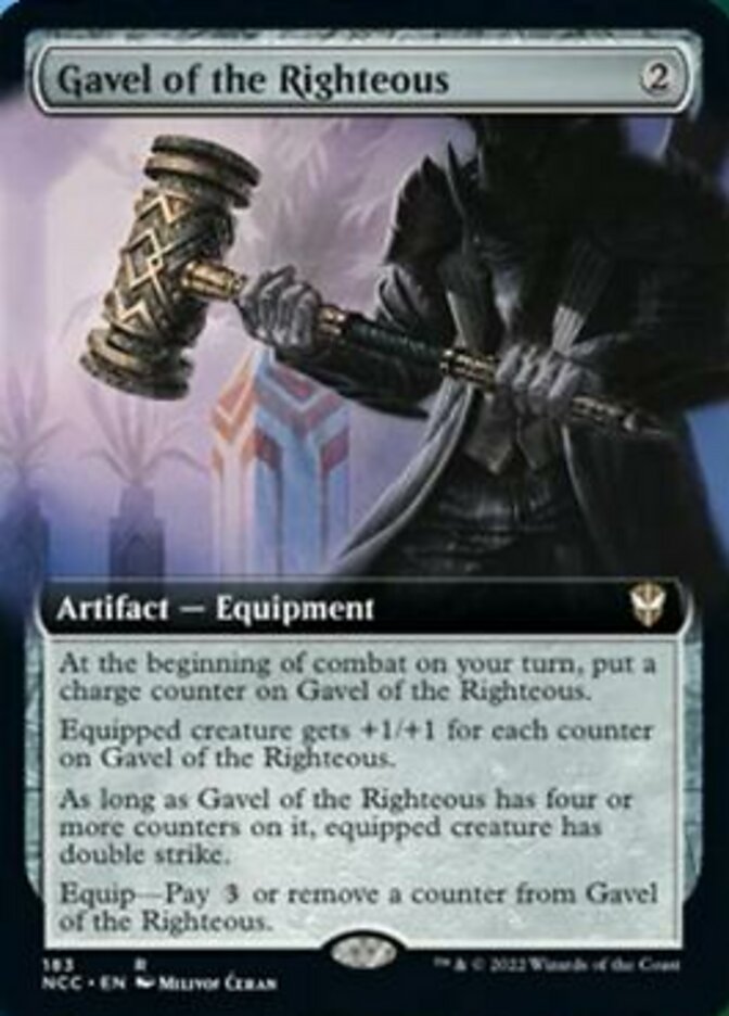 Gavel of the Righteous (Extended Art) [Streets of New Capenna Commander] | GrognardGamesBatavia