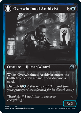 Overwhelmed Archivist // Archive Haunt [Innistrad: Double Feature] | GrognardGamesBatavia