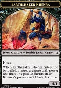 Earthshaker Khenra // Cat Double-Sided Token [Hour of Devastation Tokens] | GrognardGamesBatavia