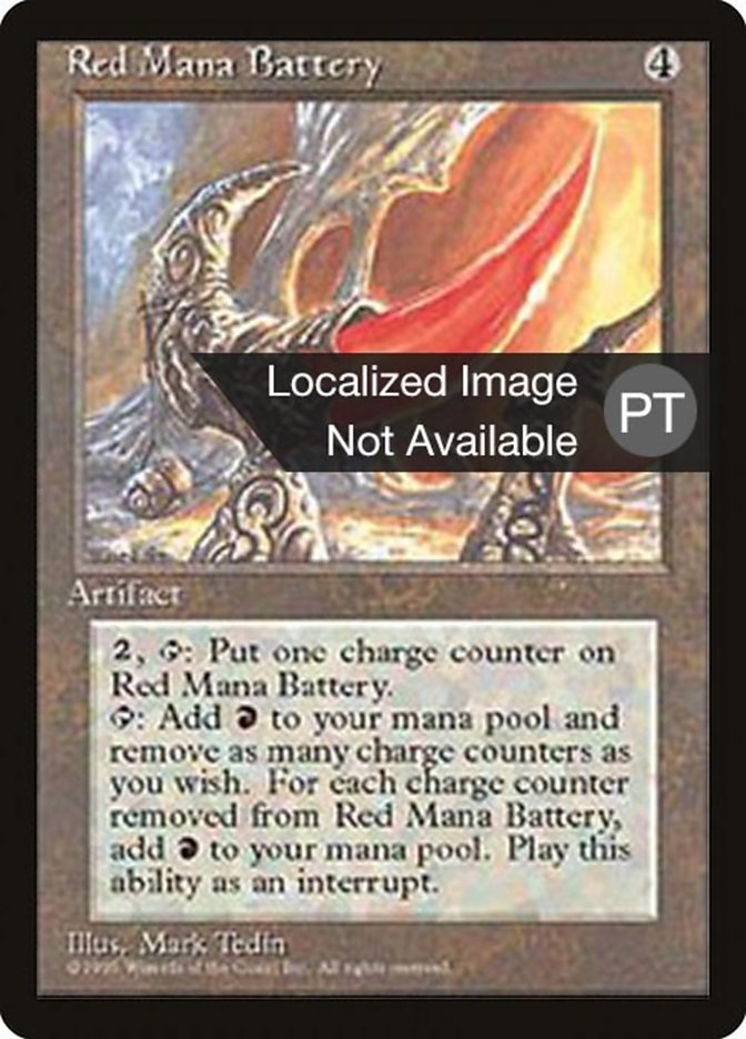 Red Mana Battery [Fourth Edition (Foreign Black Border)] | GrognardGamesBatavia