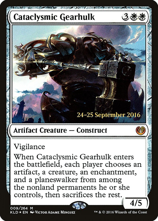 Cataclysmic Gearhulk [Kaladesh Prerelease Promos] | GrognardGamesBatavia