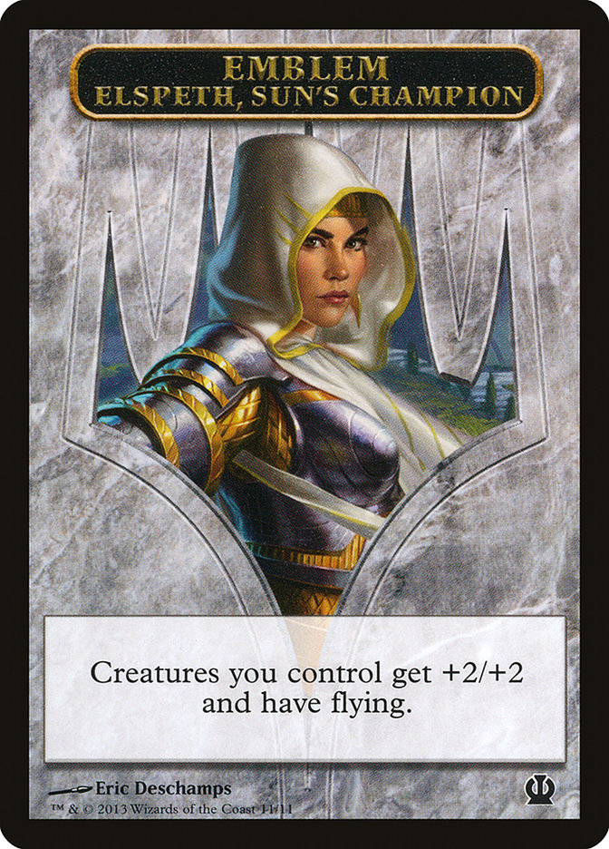 Elspeth, Sun's Champion Emblem [Theros Tokens] | GrognardGamesBatavia