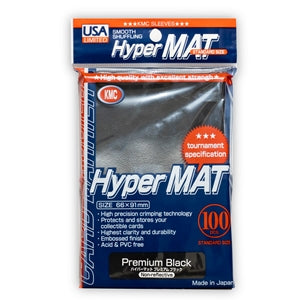 Hyper Mat Sleeves 100ct - Black | GrognardGamesBatavia