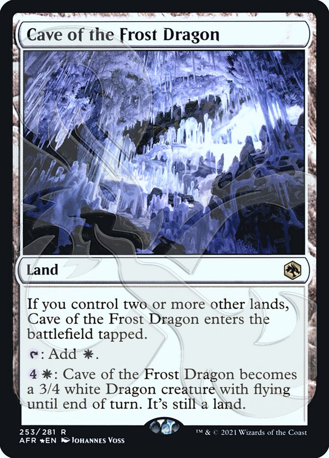 Cave of the Frost Dragon (Ampersand Promo) [Dungeons & Dragons: Adventures in the Forgotten Realms Promos] | GrognardGamesBatavia