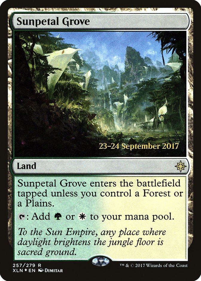 Sunpetal Grove [Ixalan Prerelease Promos] | GrognardGamesBatavia