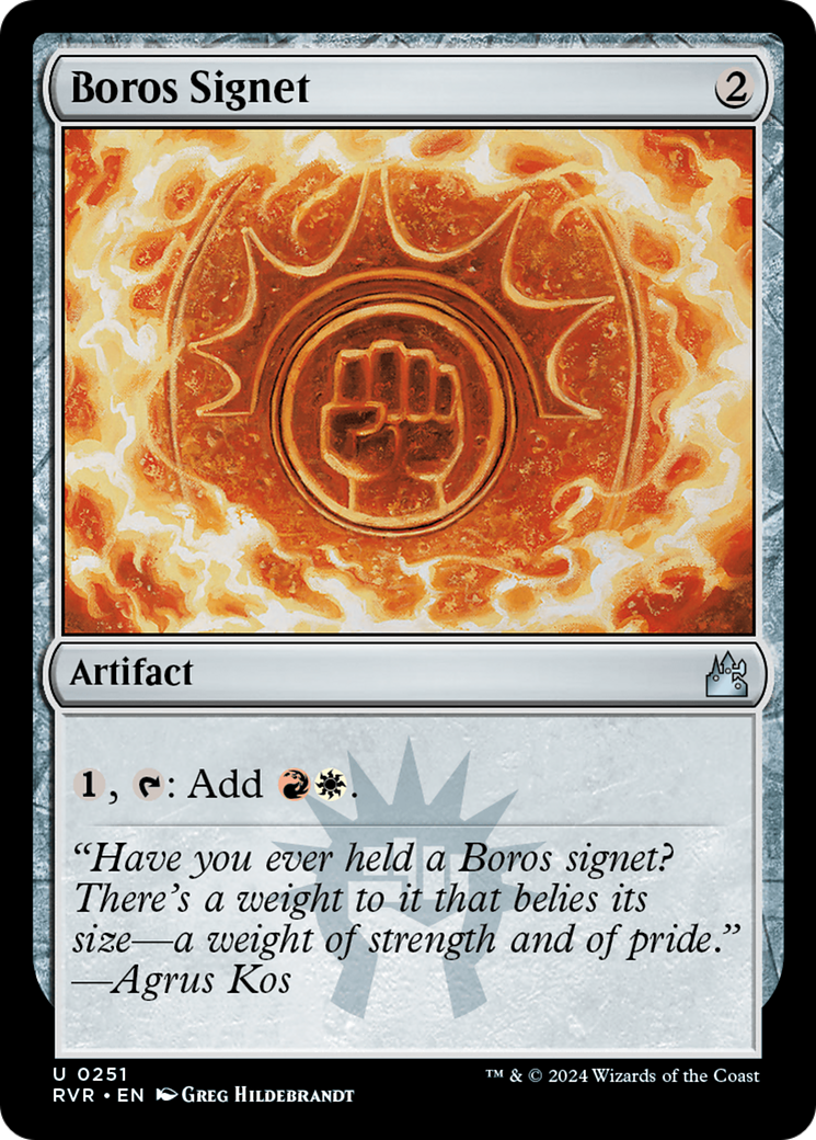 Boros Signet [Ravnica Remastered] | GrognardGamesBatavia