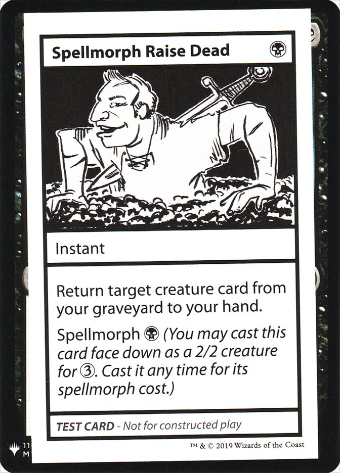 Spellmorph Raise Dead [Mystery Booster Playtest Cards] | GrognardGamesBatavia