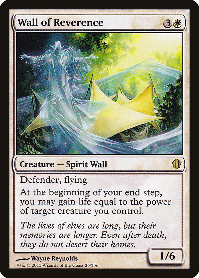 Wall of Reverence [Commander 2013] | GrognardGamesBatavia