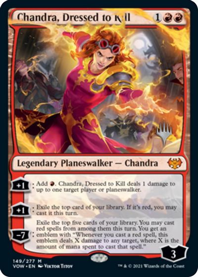 Chandra, Dressed to Kill (Promo Pack) [Innistrad: Crimson Vow Promos] | GrognardGamesBatavia