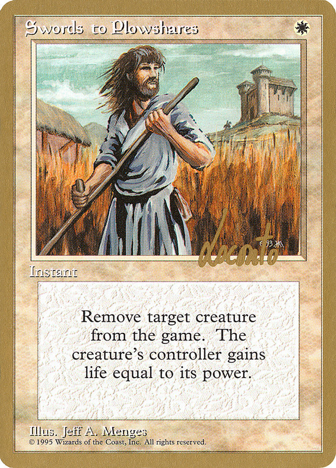 Swords to Plowshares (Michael Loconto) [Pro Tour Collector Set] | GrognardGamesBatavia