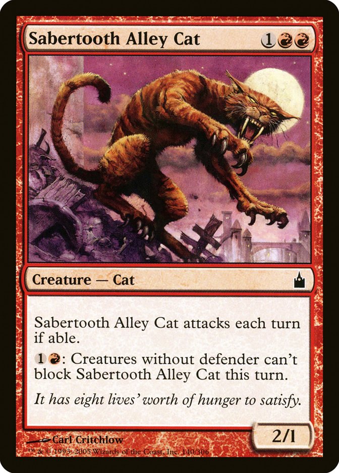 Sabertooth Alley Cat [Ravnica: City of Guilds] | GrognardGamesBatavia