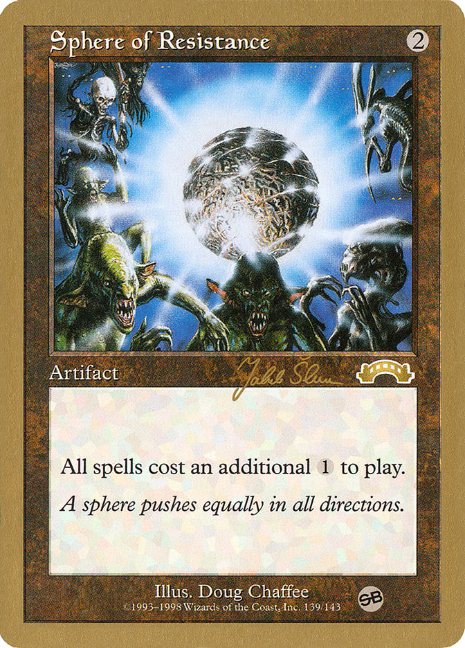 Sphere of Resistance (Jakub Slemr) (SB) [World Championship Decks 1999] | GrognardGamesBatavia