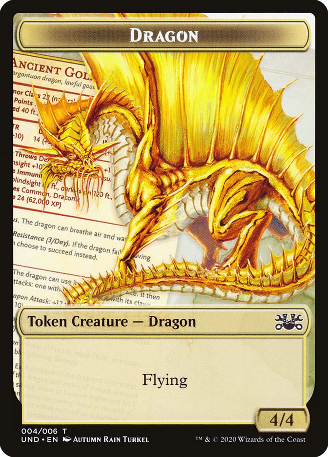 Beeble // Dragon Double-Sided Token [Unsanctioned Tokens] | GrognardGamesBatavia