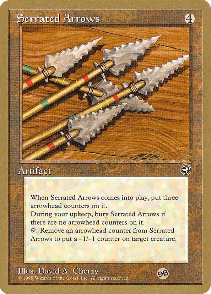 Serrated Arrows (Leon Lindback) (SB) [Pro Tour Collector Set] | GrognardGamesBatavia