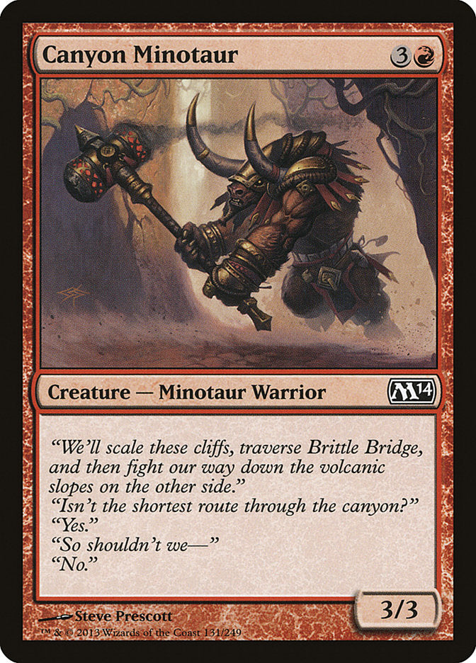 Canyon Minotaur [Magic 2014] | GrognardGamesBatavia