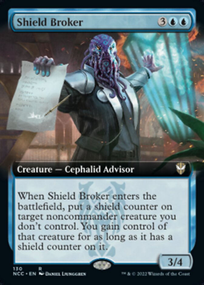 Shield Broker (Extended Art) [Streets of New Capenna Commander] | GrognardGamesBatavia