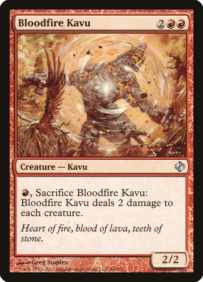 Bloodfire Kavu [Duel Decks: Venser vs. Koth] | GrognardGamesBatavia