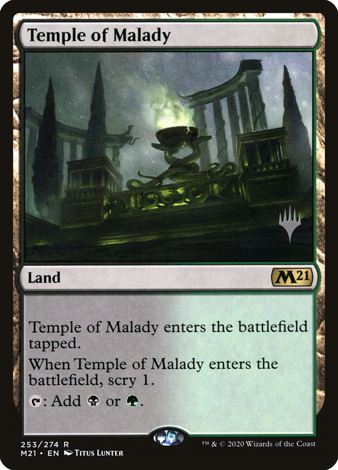 Temple of Malady (Promo Pack) [Core Set 2021 Promos] | GrognardGamesBatavia