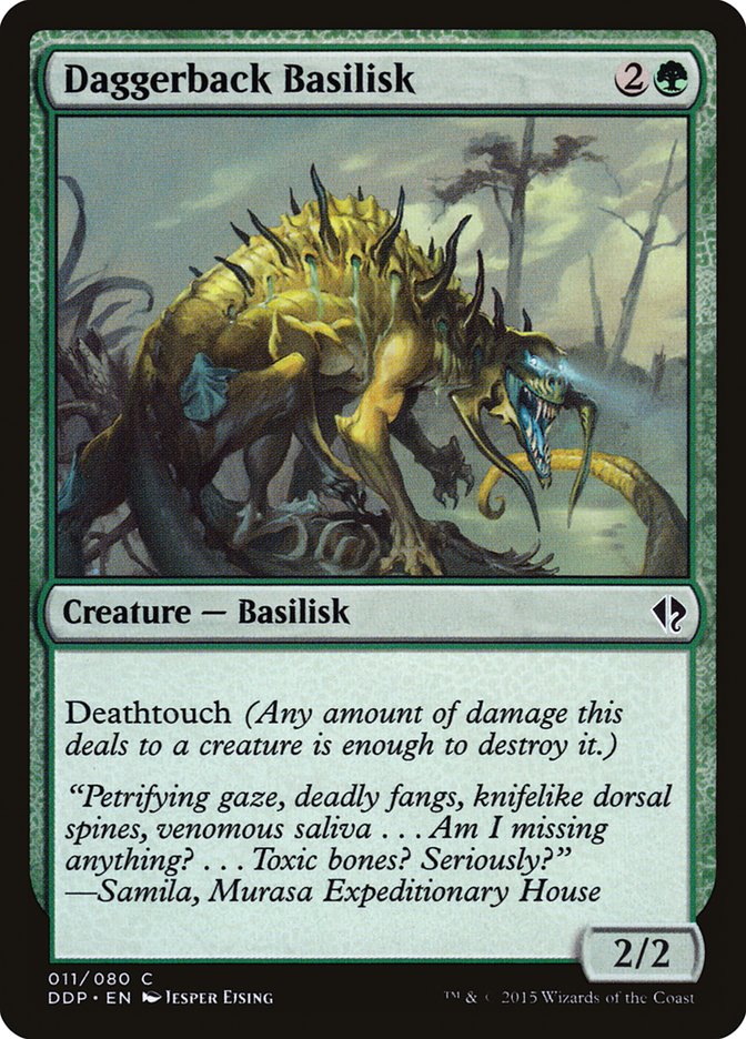 Daggerback Basilisk [Duel Decks: Zendikar vs. Eldrazi] | GrognardGamesBatavia