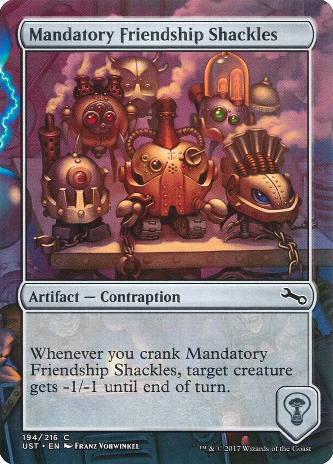 Mandatory Friendship Shackles [Unstable] | GrognardGamesBatavia