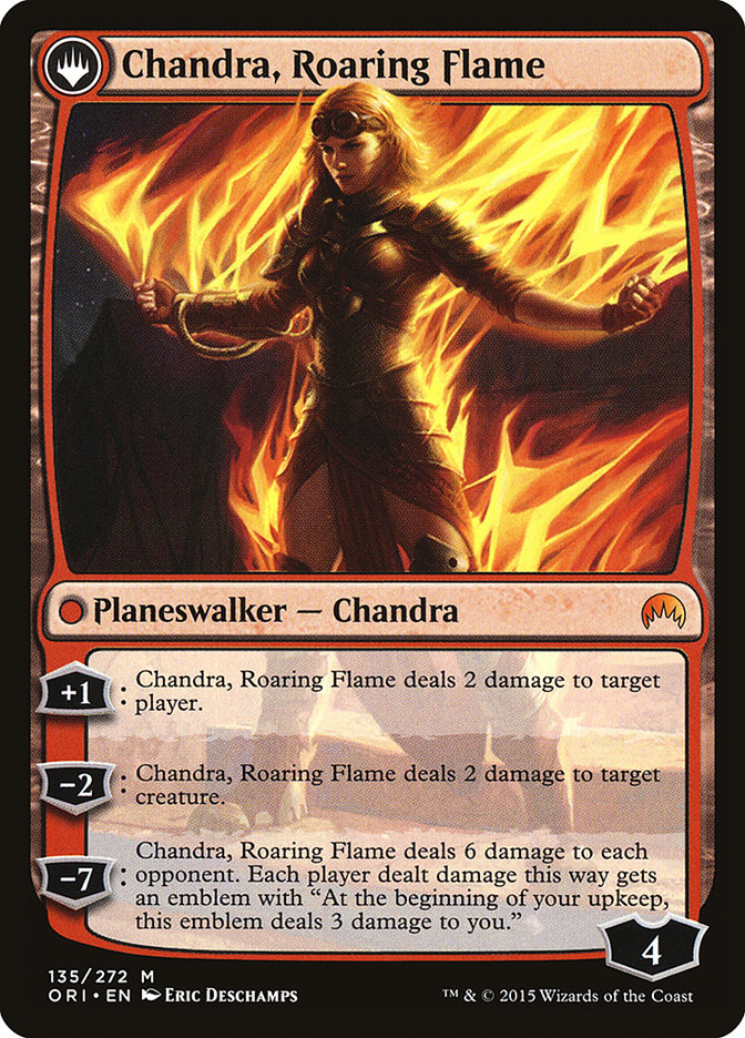 Chandra, Fire of Kaladesh // Chandra, Roaring Flame [Magic Origins] | GrognardGamesBatavia