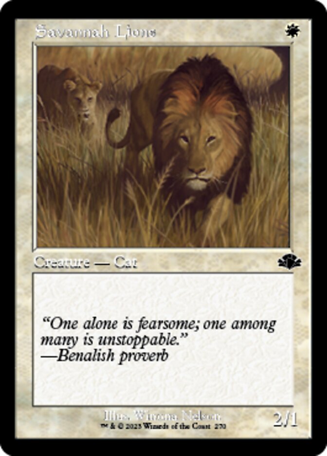 Savannah Lions (Retro) [Dominaria Remastered] | GrognardGamesBatavia