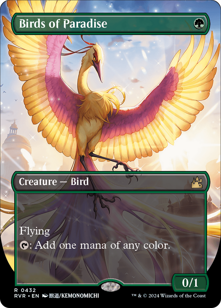 Birds of Paradise (Anime Borderless) [Ravnica Remastered] | GrognardGamesBatavia