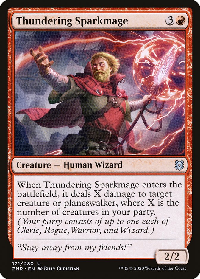 Thundering Sparkmage [Zendikar Rising] | GrognardGamesBatavia