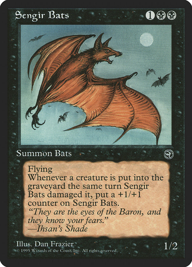 Sengir Bats (Ihsan's Shade Flavor Text) [Homelands] | GrognardGamesBatavia