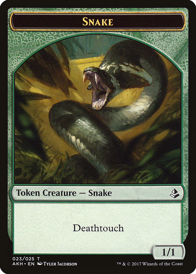 Snake Token [Amonkhet Tokens] | GrognardGamesBatavia