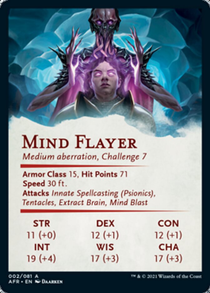 Mind Flayer Art Card [Dungeons & Dragons: Adventures in the Forgotten Realms Art Series] | GrognardGamesBatavia