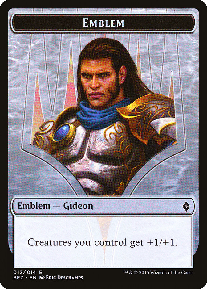 Gideon, Ally of Zendikar Emblem [Battle for Zendikar Tokens] | GrognardGamesBatavia