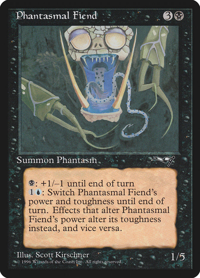 Phantasmal Fiend (Dark Green Background) [Alliances] | GrognardGamesBatavia