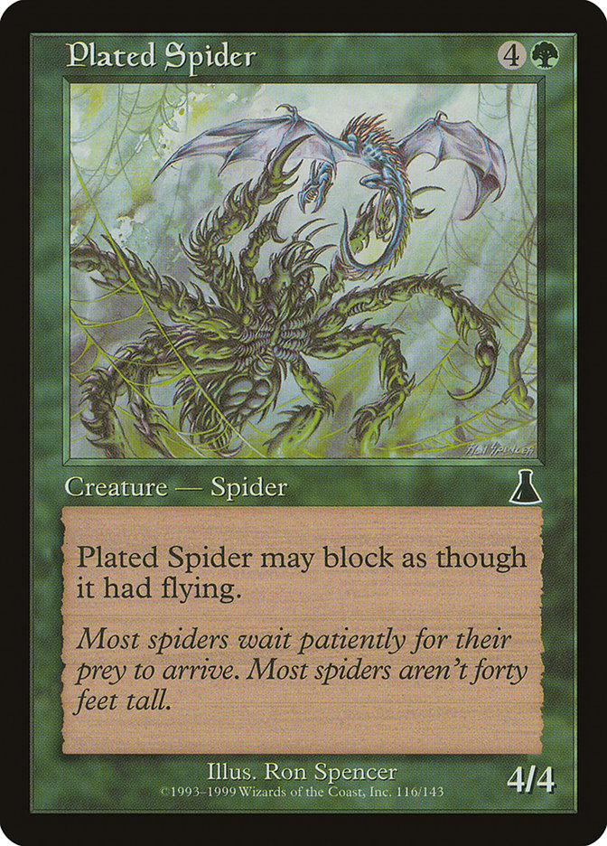 Plated Spider [Urza's Destiny] | GrognardGamesBatavia