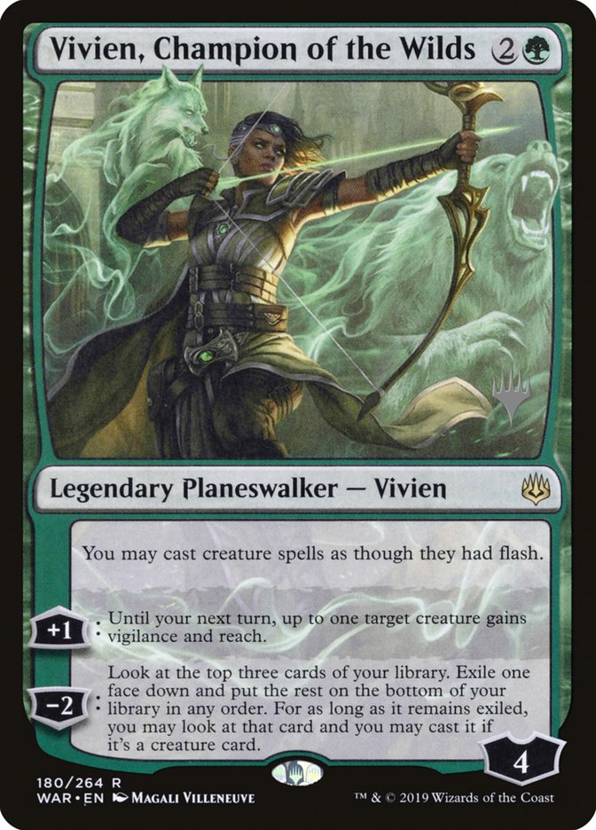 Vivien, Champion of the Wilds (Promo Pack) [War of the Spark Promos] | GrognardGamesBatavia