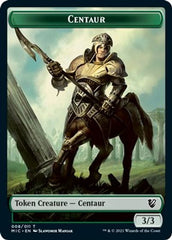 Centaur // Wolf Double-Sided Token [Innistrad: Midnight Hunt Commander Tokens] | GrognardGamesBatavia