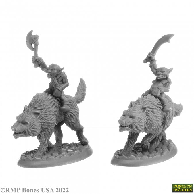 07041 Reaper Bones Goblin Wolfriders | GrognardGamesBatavia